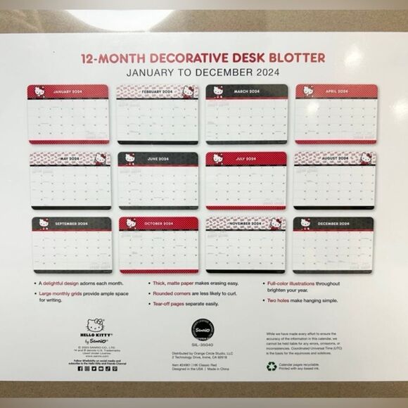 Hello Kitty Desk Calendar - Picture 2 of 2